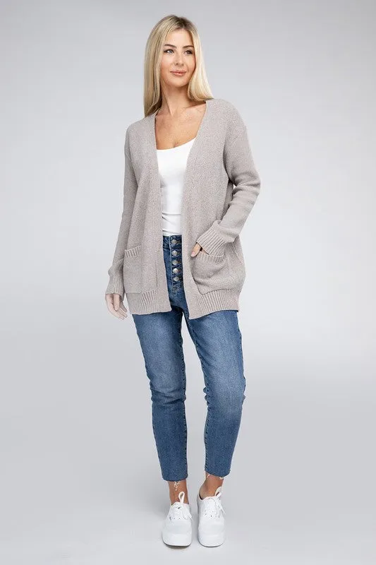 Open Front Sweater Cardigan