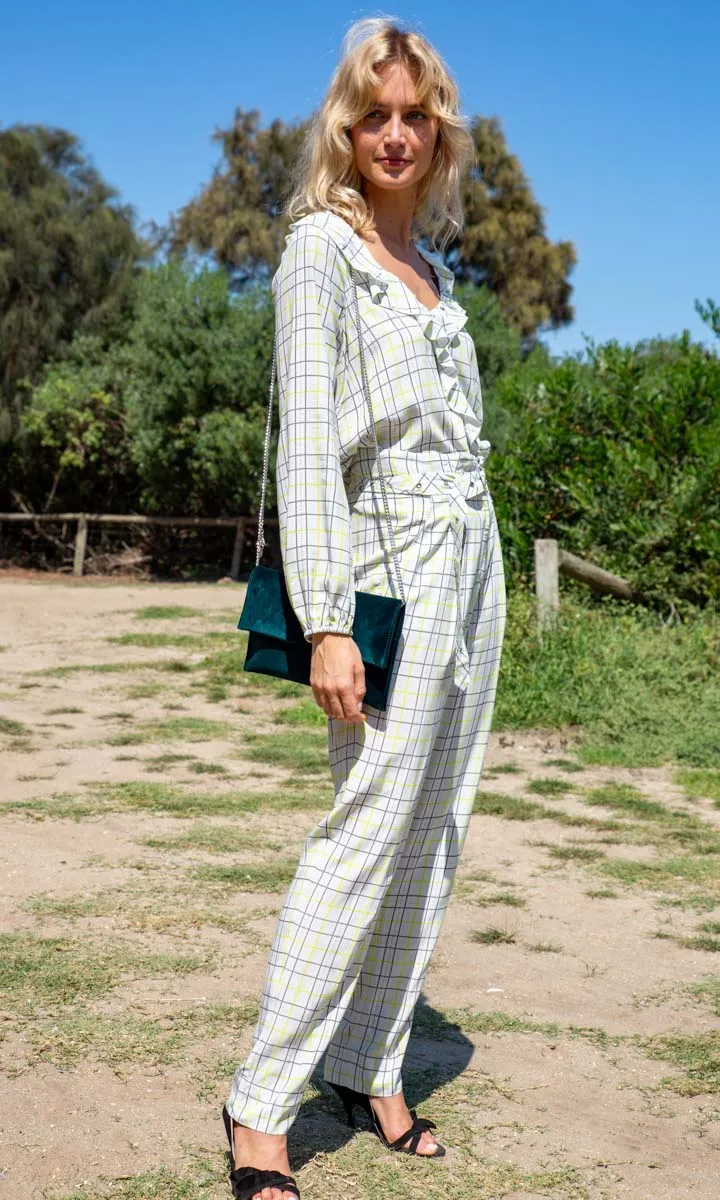 Patrizia Pepe Chequered Print Trousers