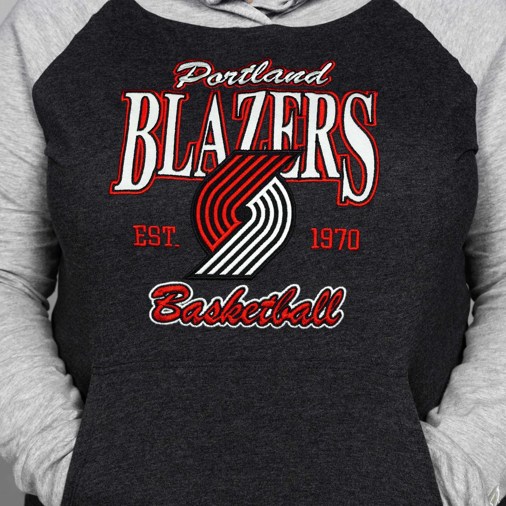 Portland Trail Blazers Women's New Era Throwback Hoodie