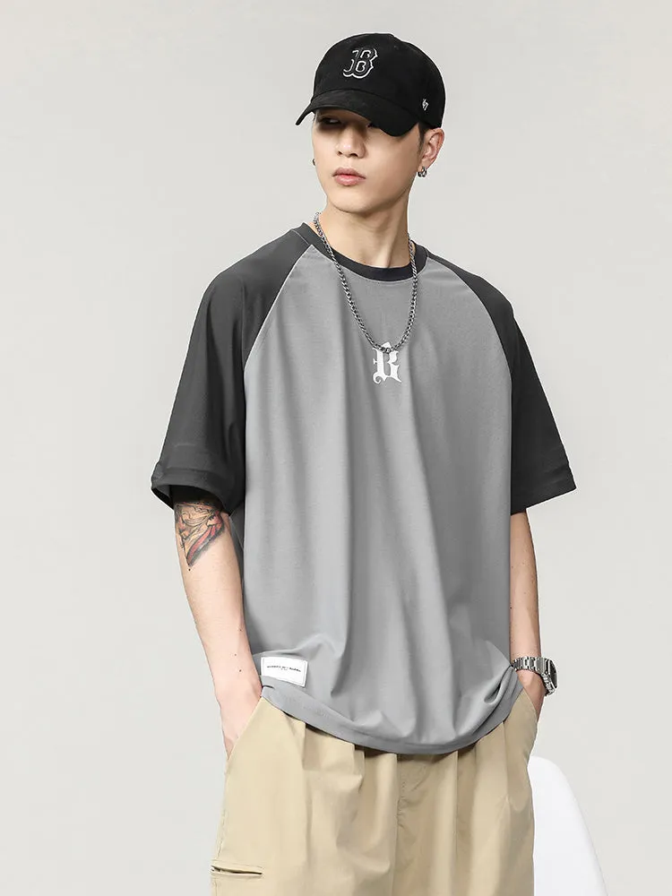 Raglan Sleeve Breathable Silk Ice Fabric Tees