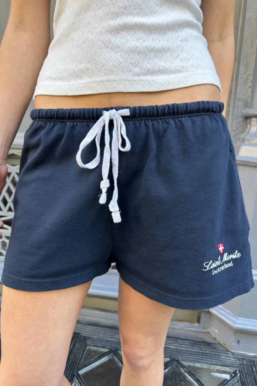 Rosa St Moritz Tie Sweatshorts