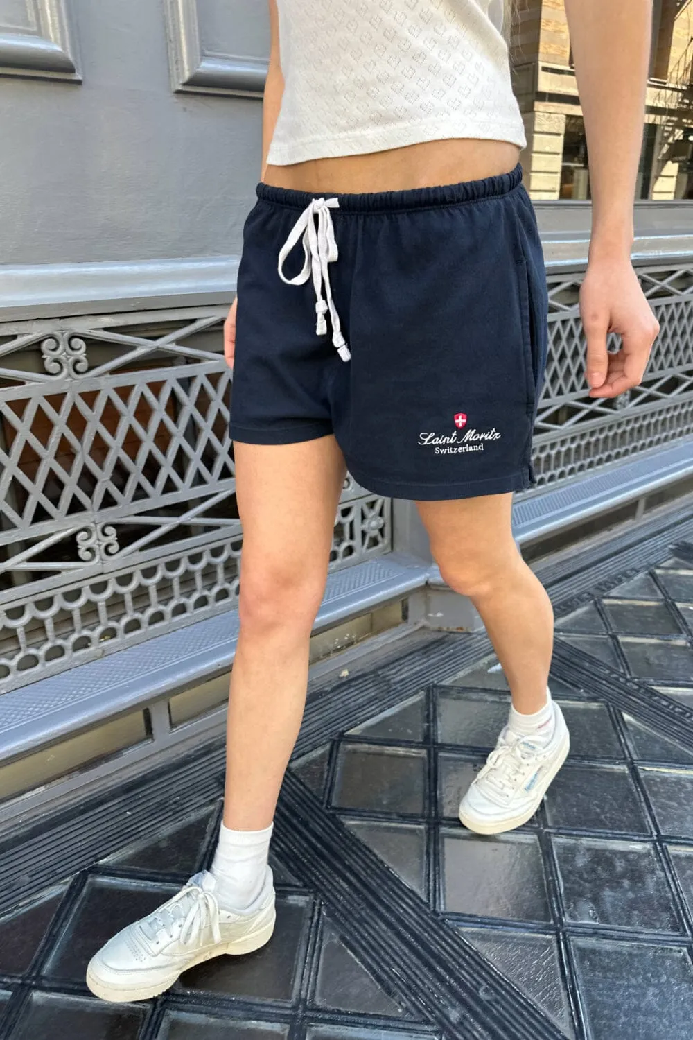 Rosa St Moritz Tie Sweatshorts