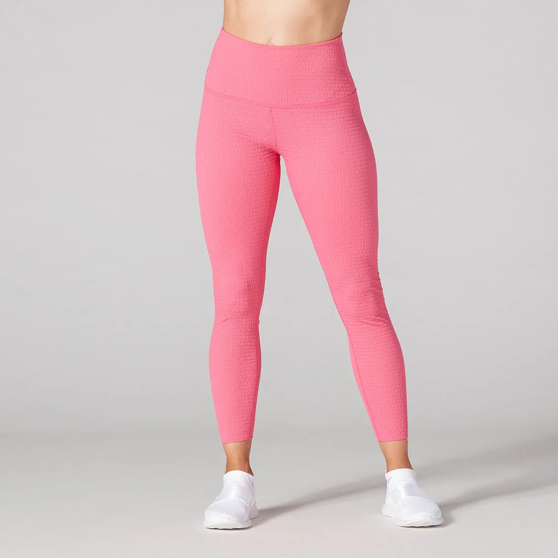 Seersucker High Waisted 7/8 Leggings *