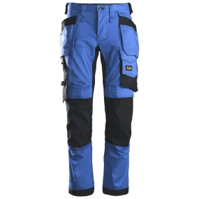 Snickers 6241 AllroundWork, Stretch Work Knee Pad Trousers Holster Pockets True Blue