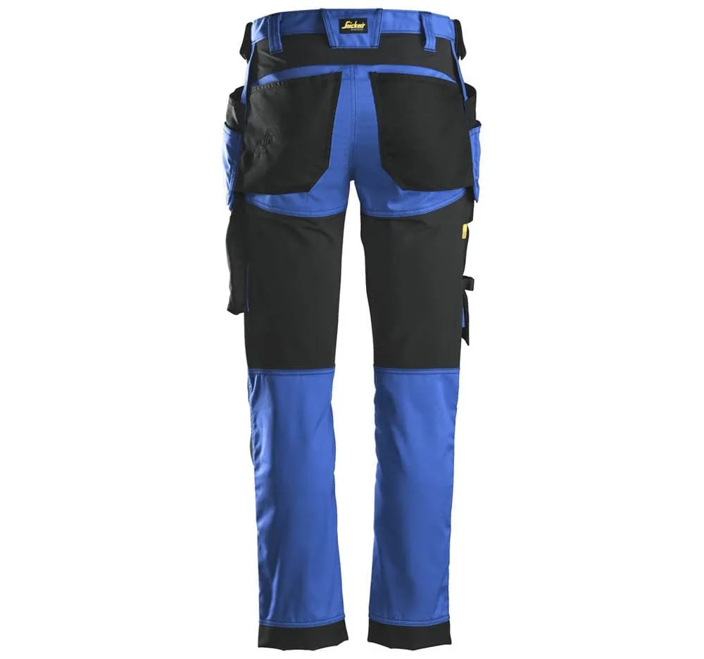 Snickers 6241 AllroundWork, Stretch Work Knee Pad Trousers Holster Pockets True Blue