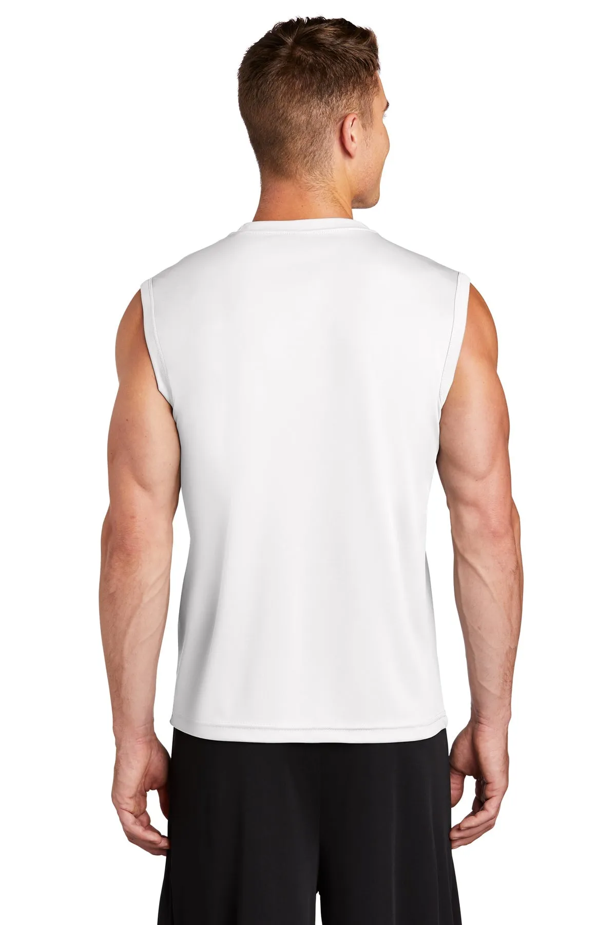 Sport-Tek Sleeveless PosiCharge Custom Competitor Tee's, White