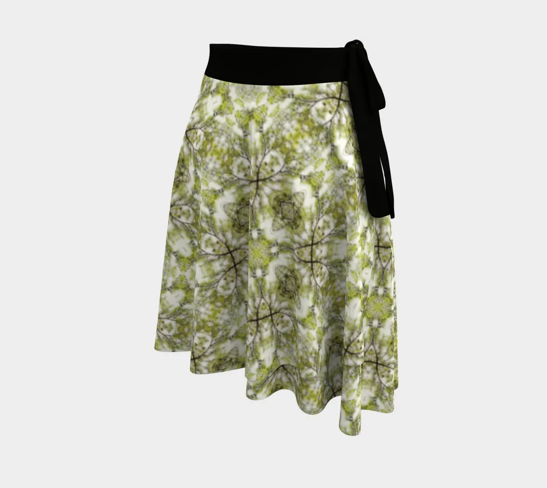 Spring Pine Branch Wrap Skirt