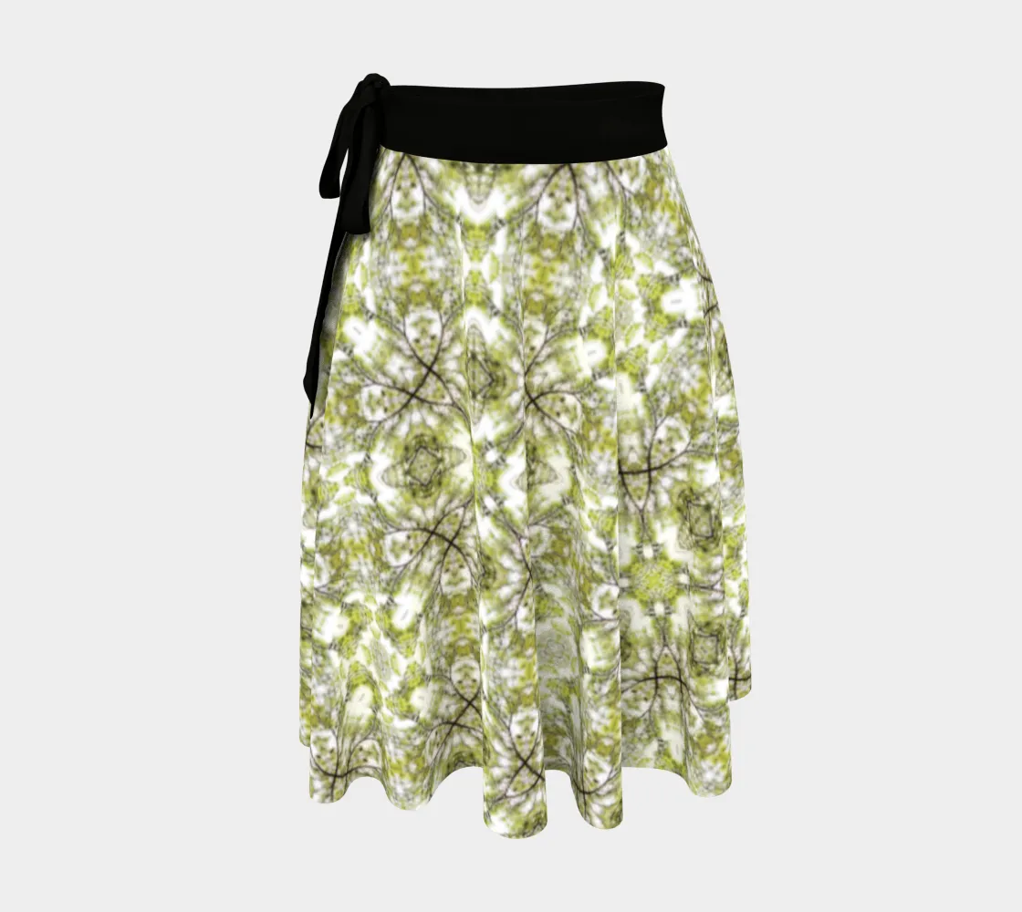 Spring Pine Branch Wrap Skirt