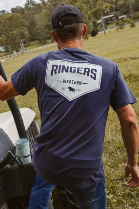 Squadron Loose Fit Tee - Washed Navy