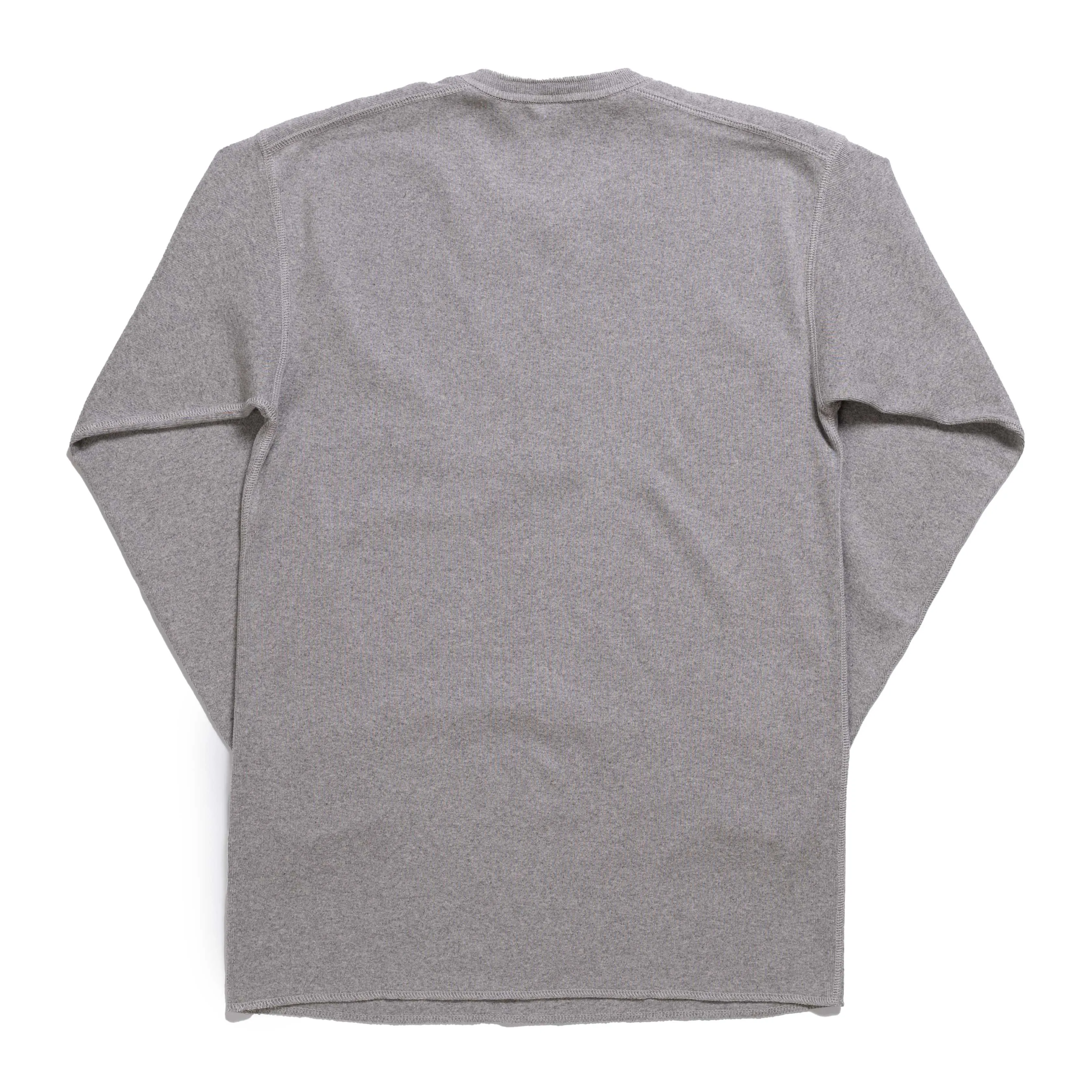 The Real McCoy's Union Henley Undershirt L/S Medium Grey