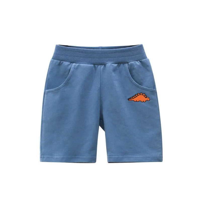 Toddler Boy Dinosaur Print Shorts (4 Colors)