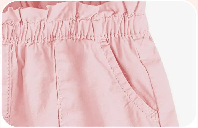 Toddler/Kid Girl's Summer Pink Shorts with Pockets