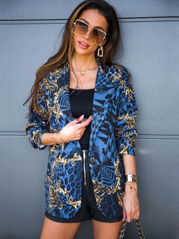 Trendy Women's Open Front Blazer - Casual Lightweight Kimono Jacket