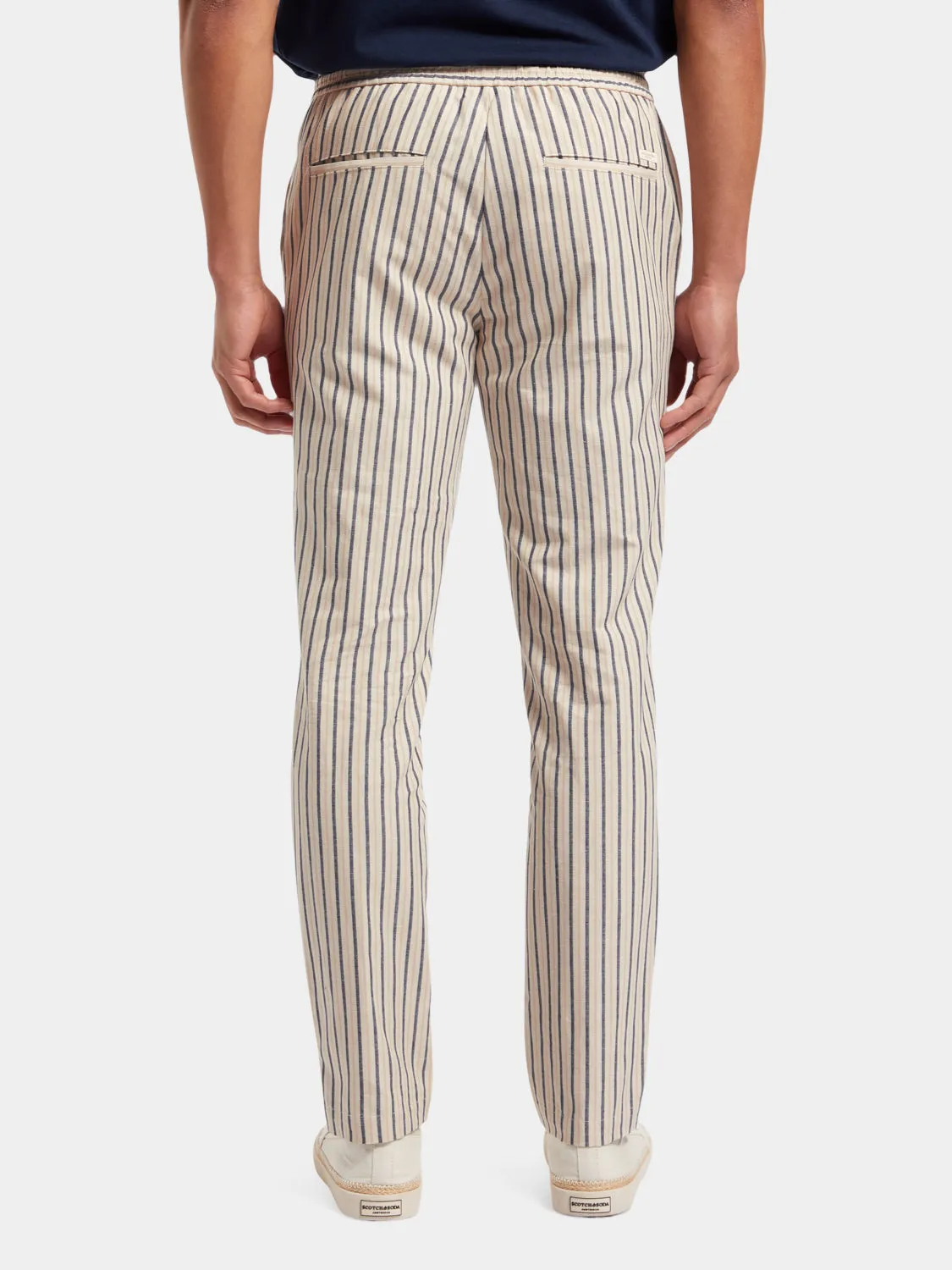 Warren straight-fit striped jogger pants