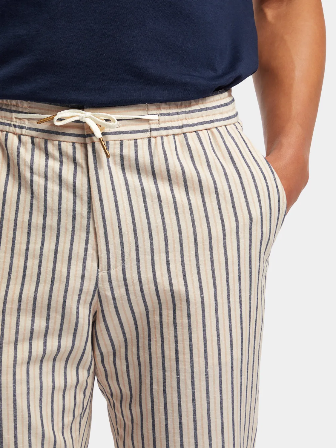 Warren straight-fit striped jogger pants