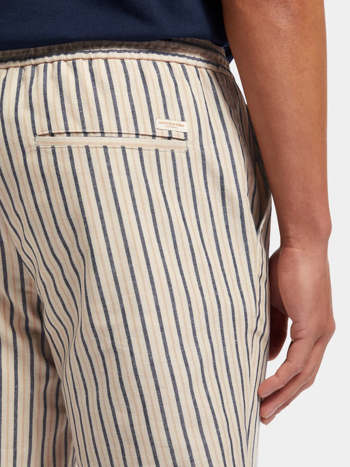 Warren straight-fit striped jogger pants