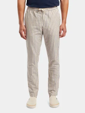 Warren straight-fit striped jogger pants